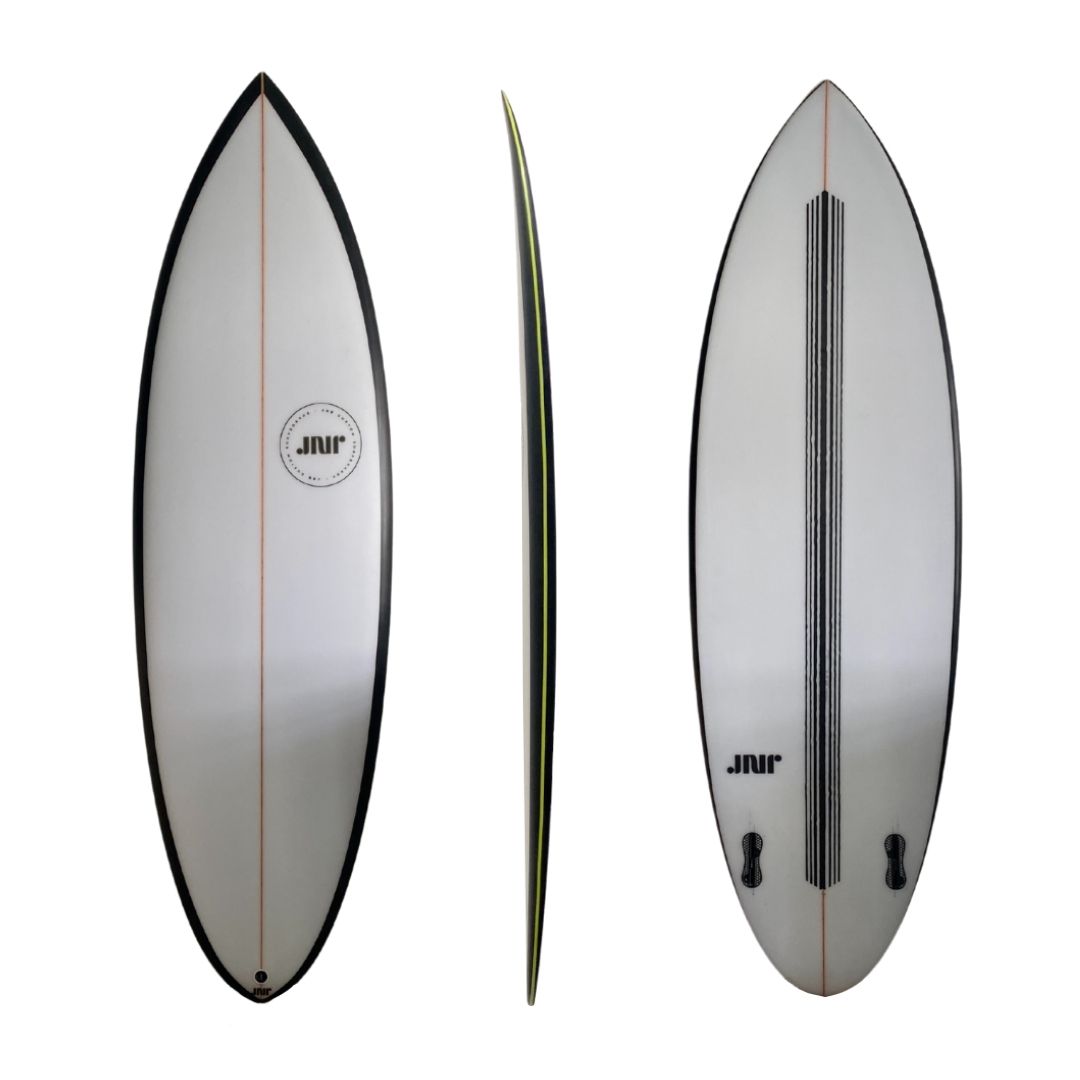 JNR Surfboards, Oke Surfboards, ROUND PIN TWIN 5’7”, Second-hand shortboard, Algarve, Portugal