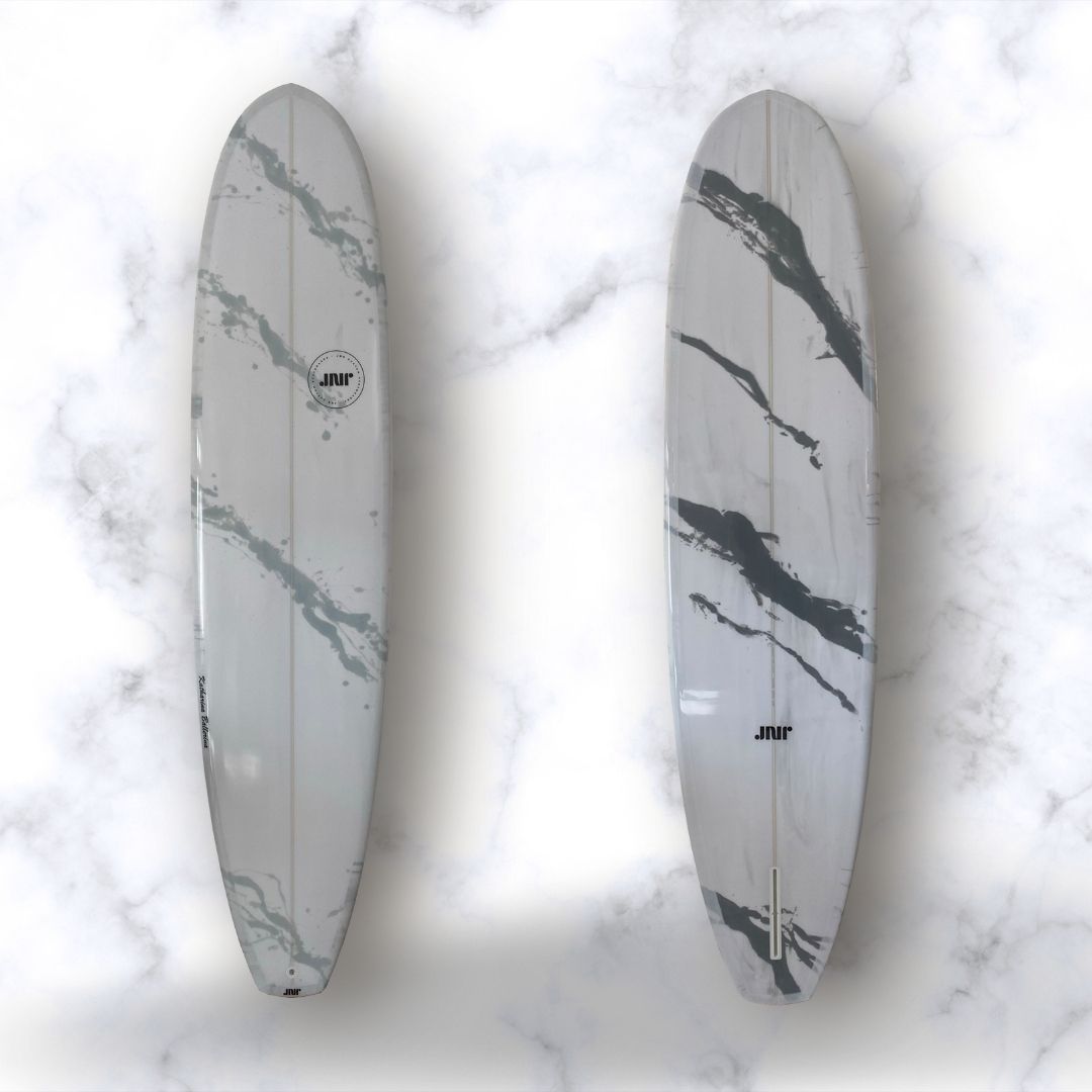 8'1" Surfboard "Katharina Ballerina Series" with marble effect - JNR Custom Surfboards, Surfboard Shaper Algarve